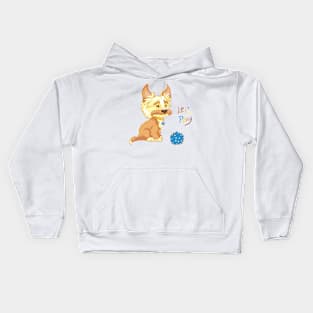 Сute redhead shaggy puppy Kids Hoodie